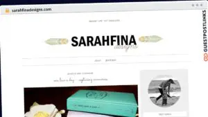 Publish Guest Post on sarahfinadesigns.com