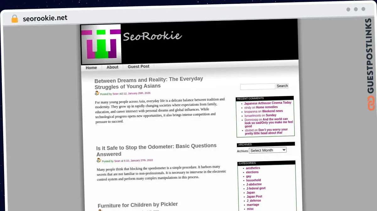 Publish Guest Post on seorookie.net