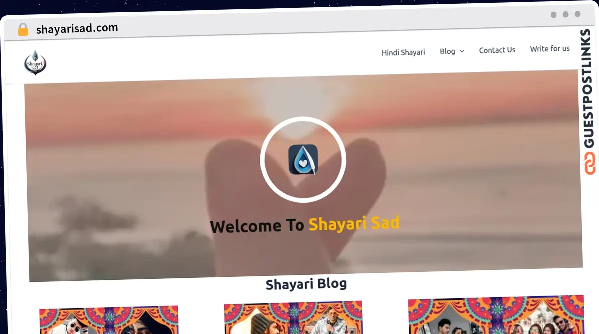 Publish Guest Post on shayarisad.com