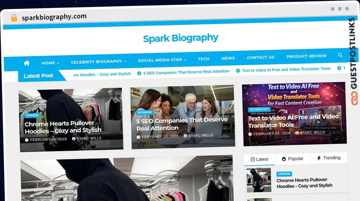 Publish Guest Post on sparkbiography.com