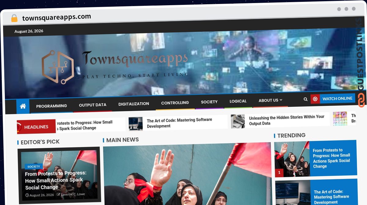 Publish Guest Post on townsquareapps.com