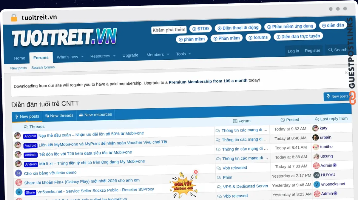 Publish Guest Post on tuoitreit.vn