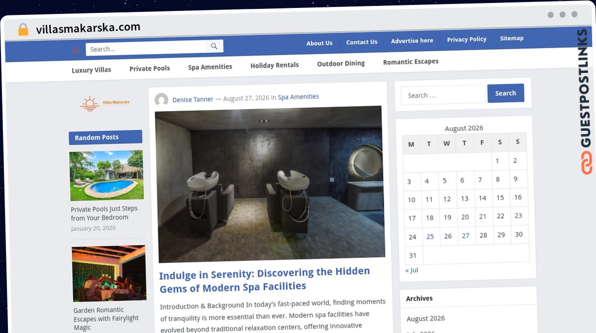 Publish Guest Post on villasmakarska.com