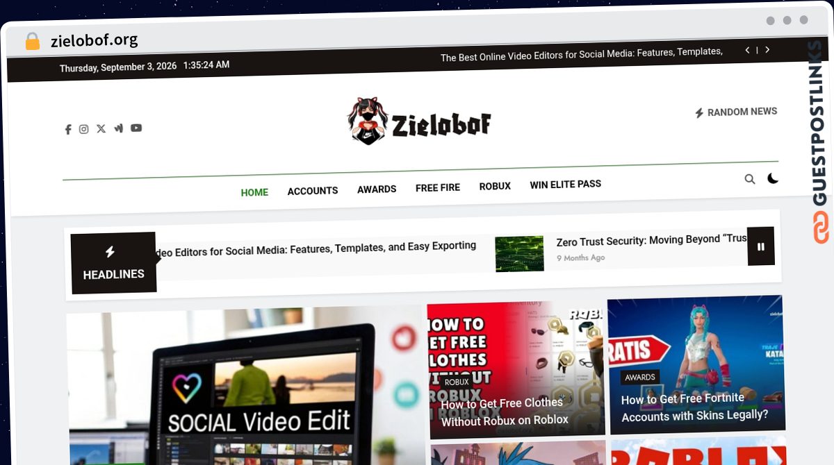 Publish Guest Post on zielobof.org