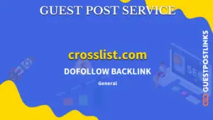 Buy Guest Post on crosslist.com