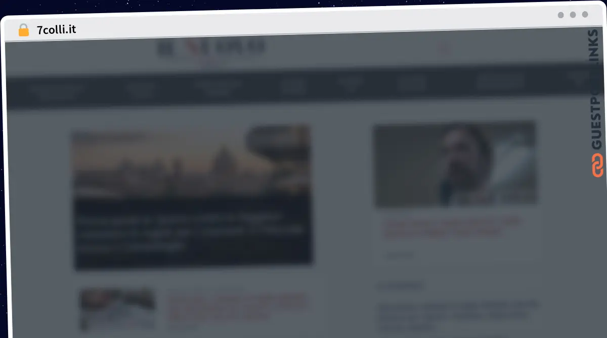 Publish Guest Post on 7colli.it