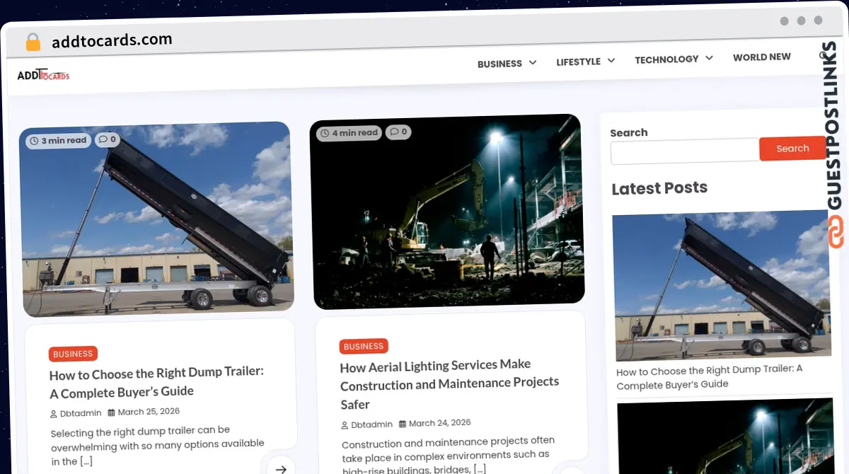 Publish Guest Post on addtocards.com