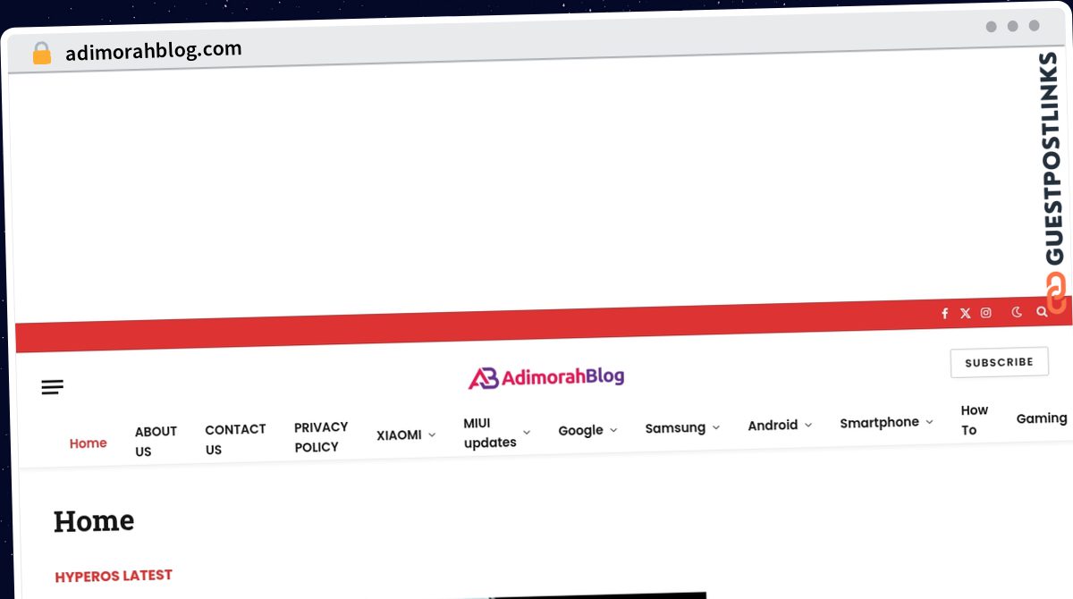 Publish Guest Post on adimorahblog.com