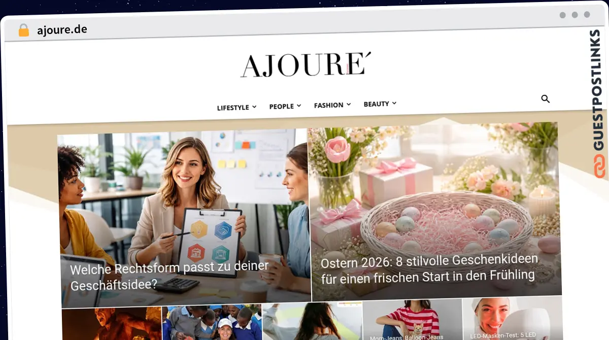 Publish Guest Post on ajoure.de