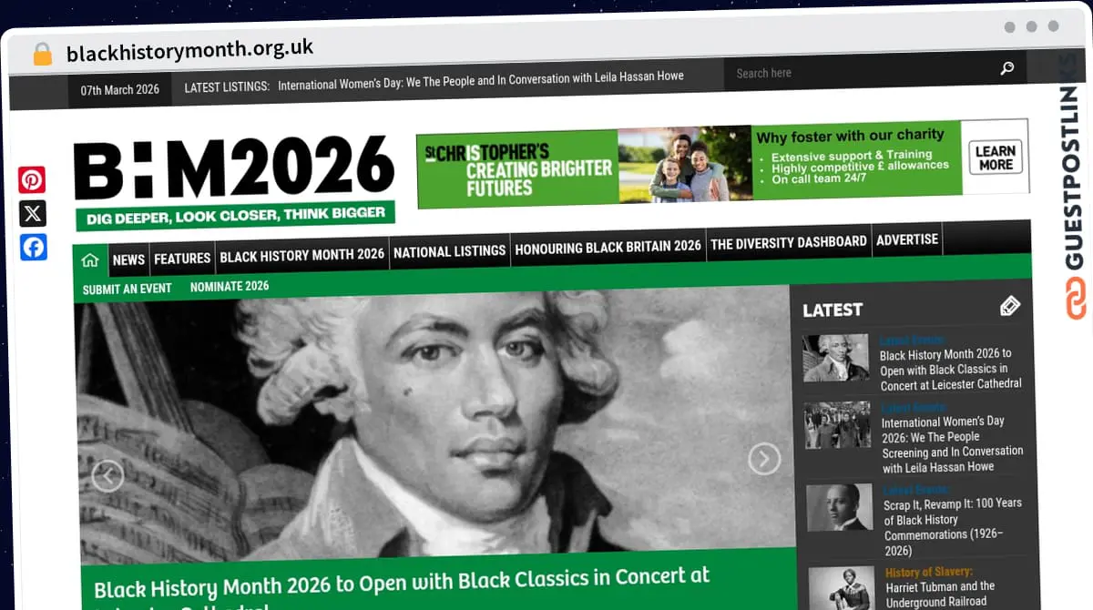 Publish Guest Post on blackhistorymonth.org.uk