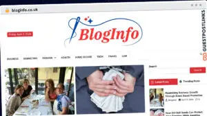 Publish Guest Post on bloginfo.co.uk