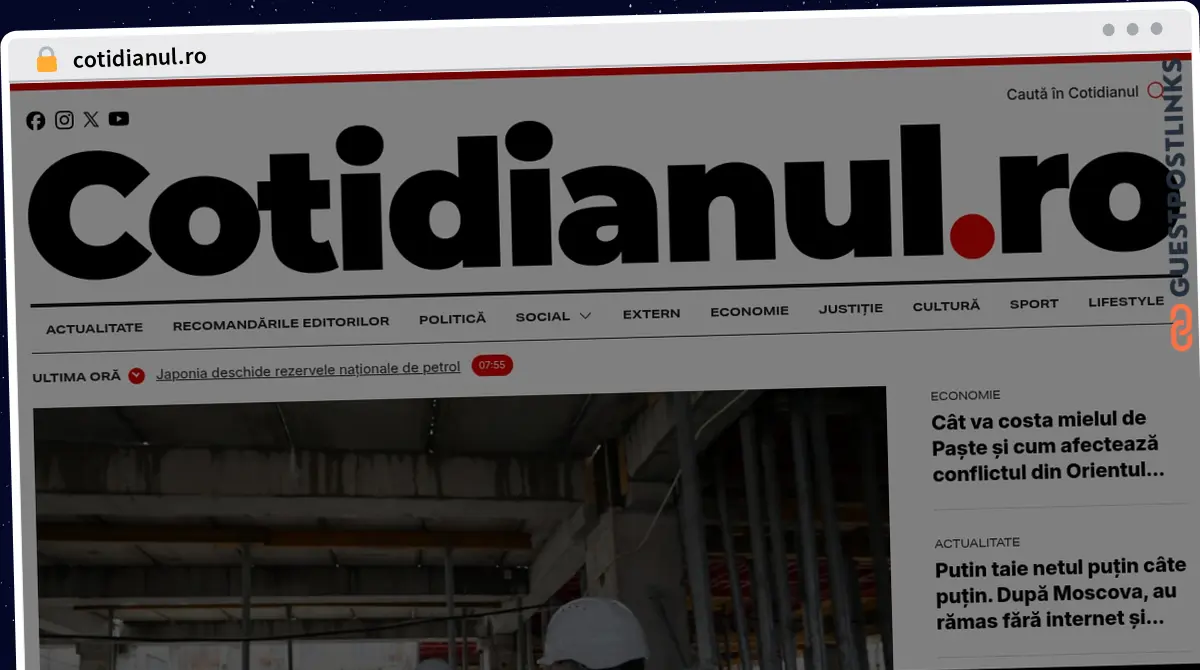 Publish Guest Post on cotidianul.ro