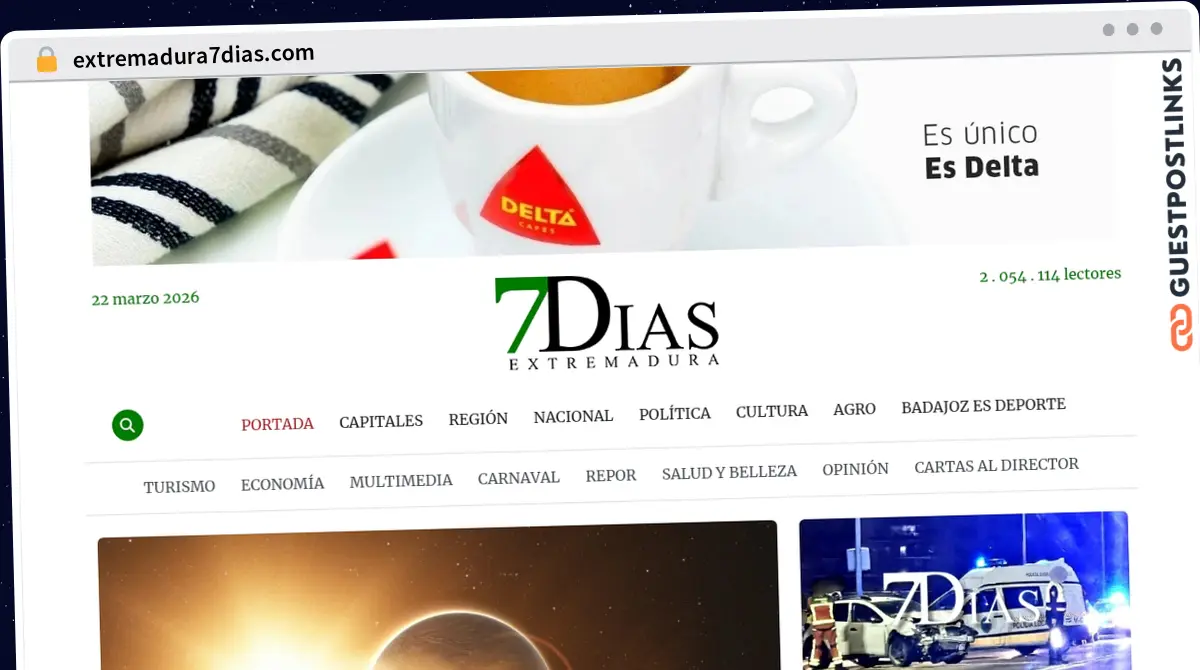 Publish Guest Post on extremadura7dias.com