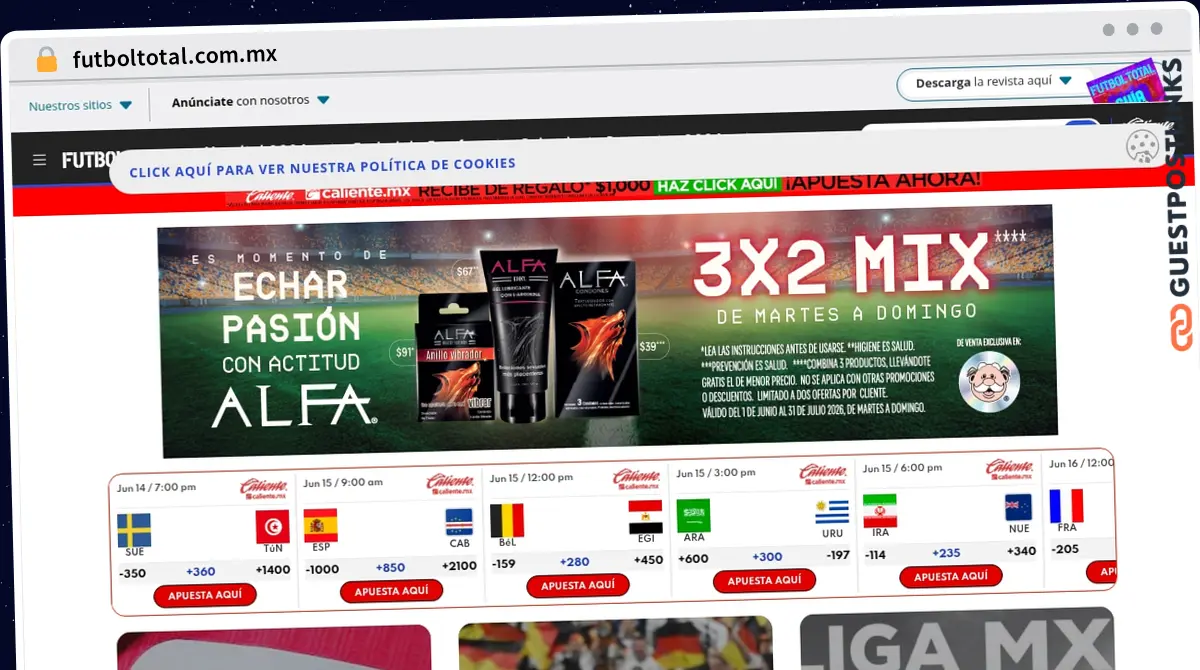 Publish Guest Post on futboltotal.com.mx