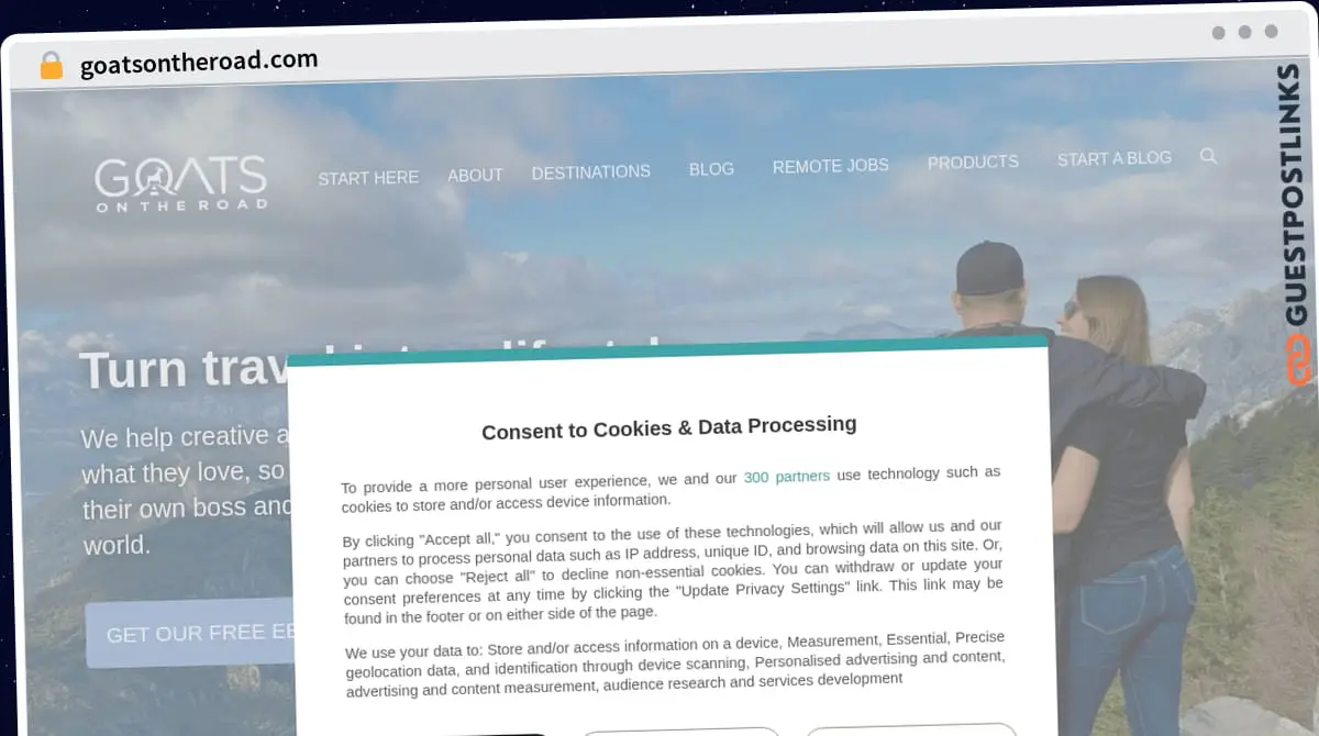 Publish Guest Post on goatsontheroad.com