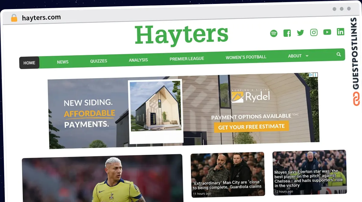 Publish Guest Post on hayters.com