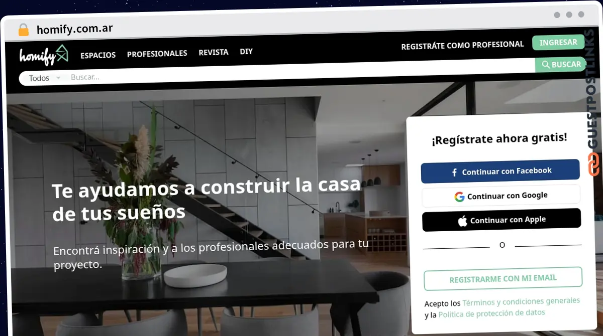 Publish Guest Post on homify.com.ar