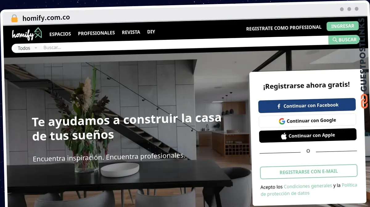 Publish Guest Post on homify.com.co