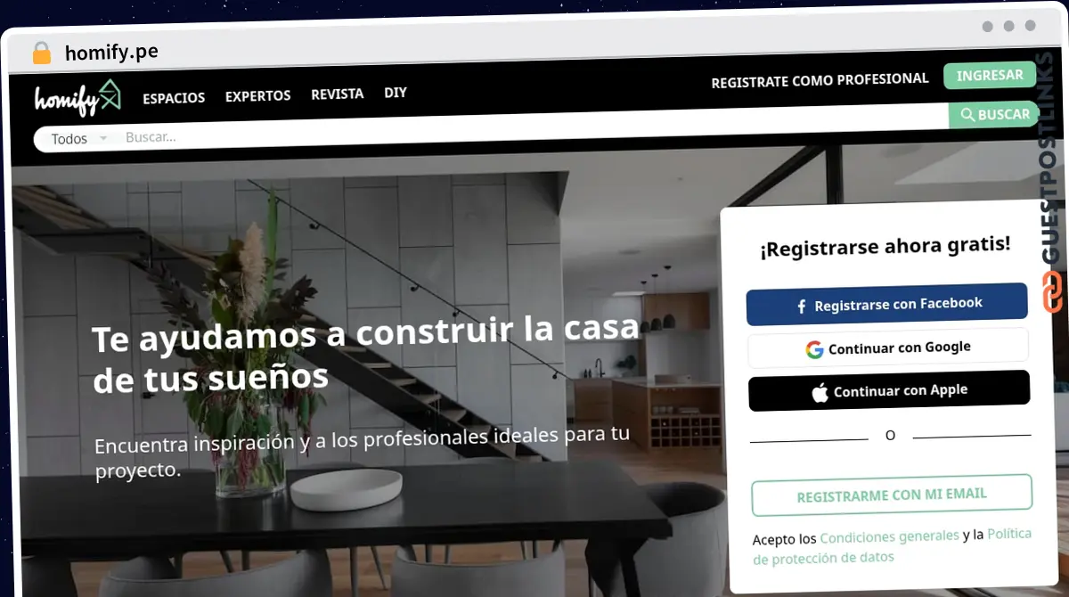 Publish Guest Post on homify.pe