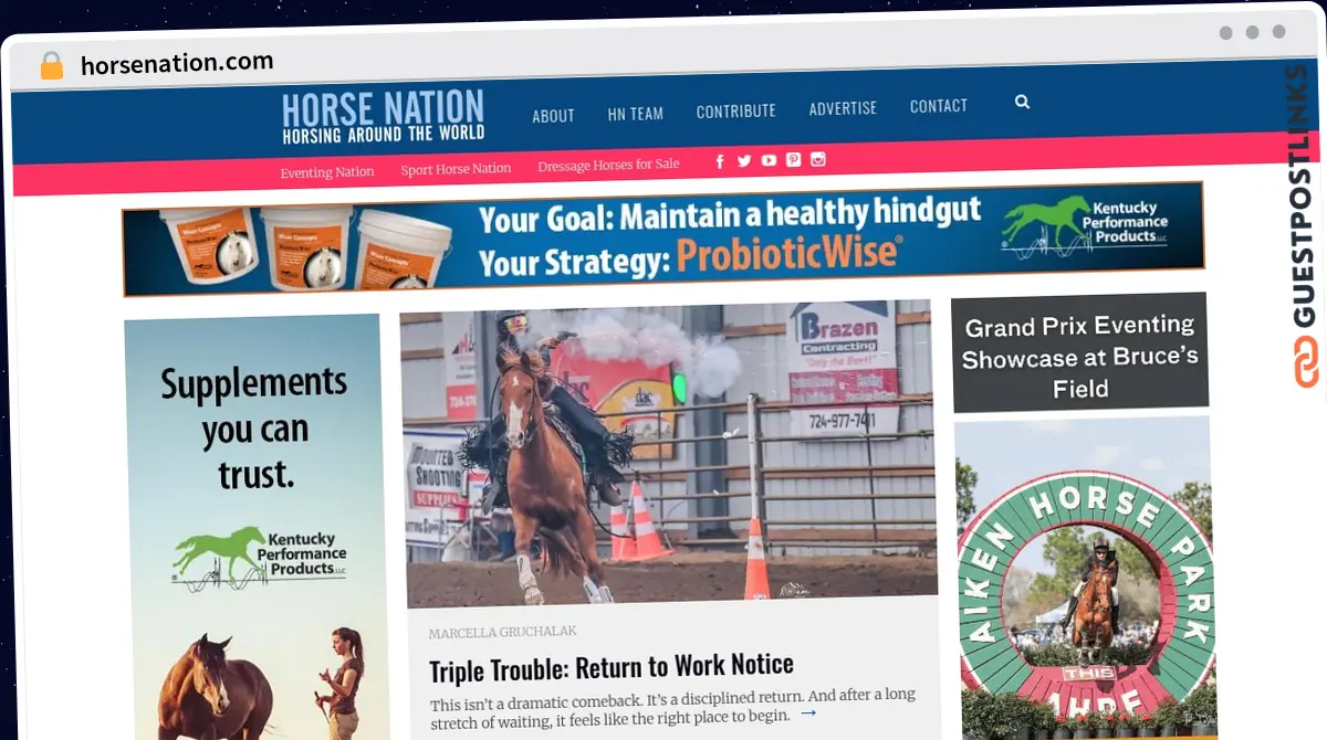 Publish Guest Post on horsenation.com