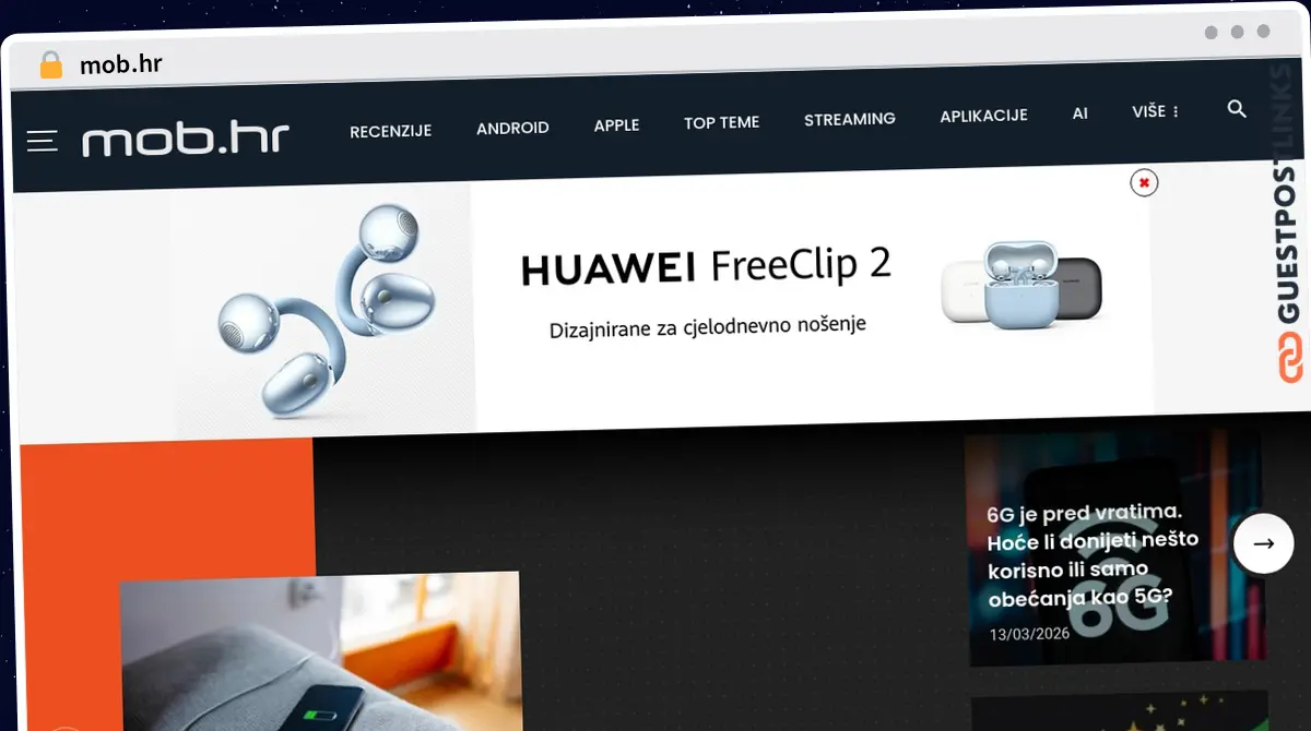 Publish Guest Post on mob.hr