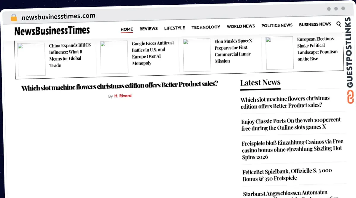 Publish Guest Post on newsbusinesstimes.com