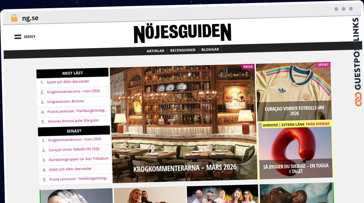 Publish Guest Post on ng.se