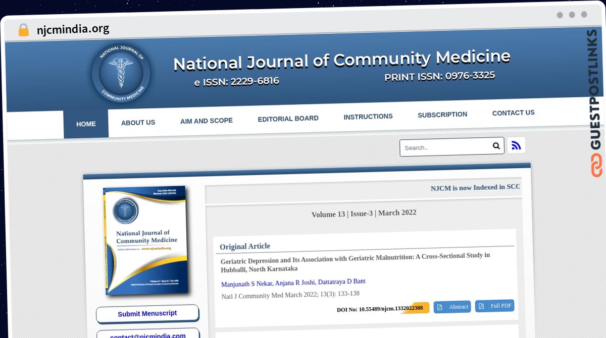 Publish Guest Post on njcmindia.org