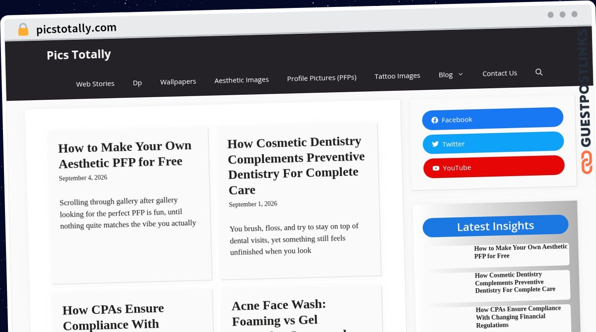 Publish Guest Post on picstotally.com