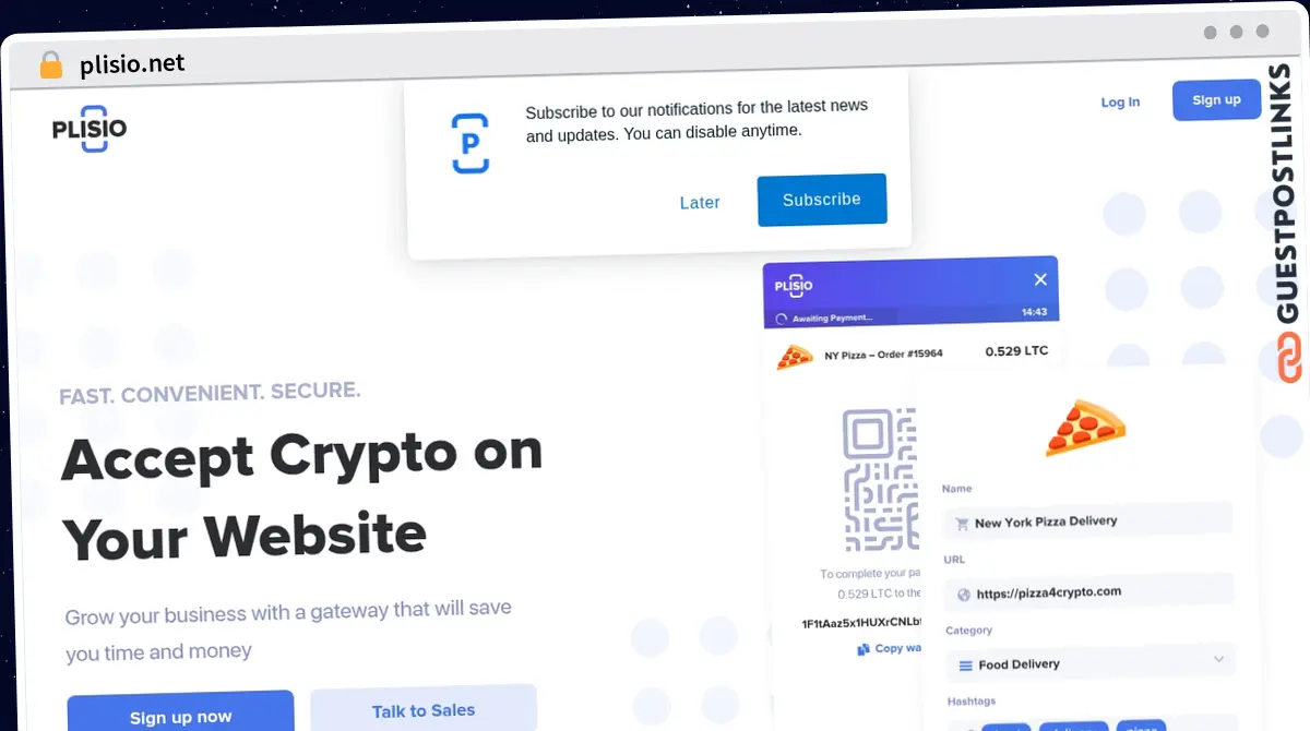 Publish Guest Post on plisio.net