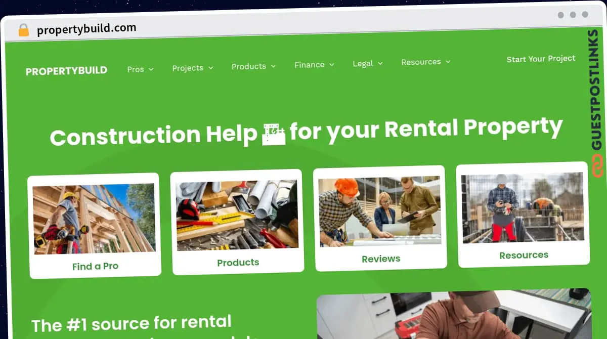 Publish Guest Post on propertybuild.com