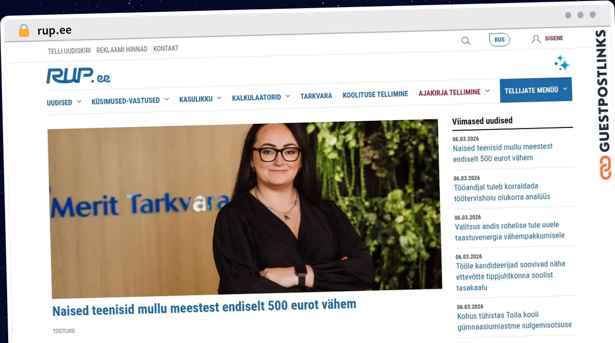 Publish Guest Post on rup.ee