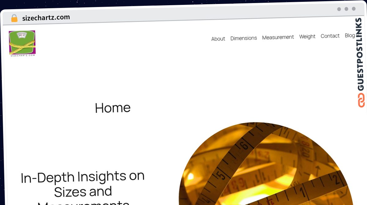 Publish Guest Post on sizechartz.com