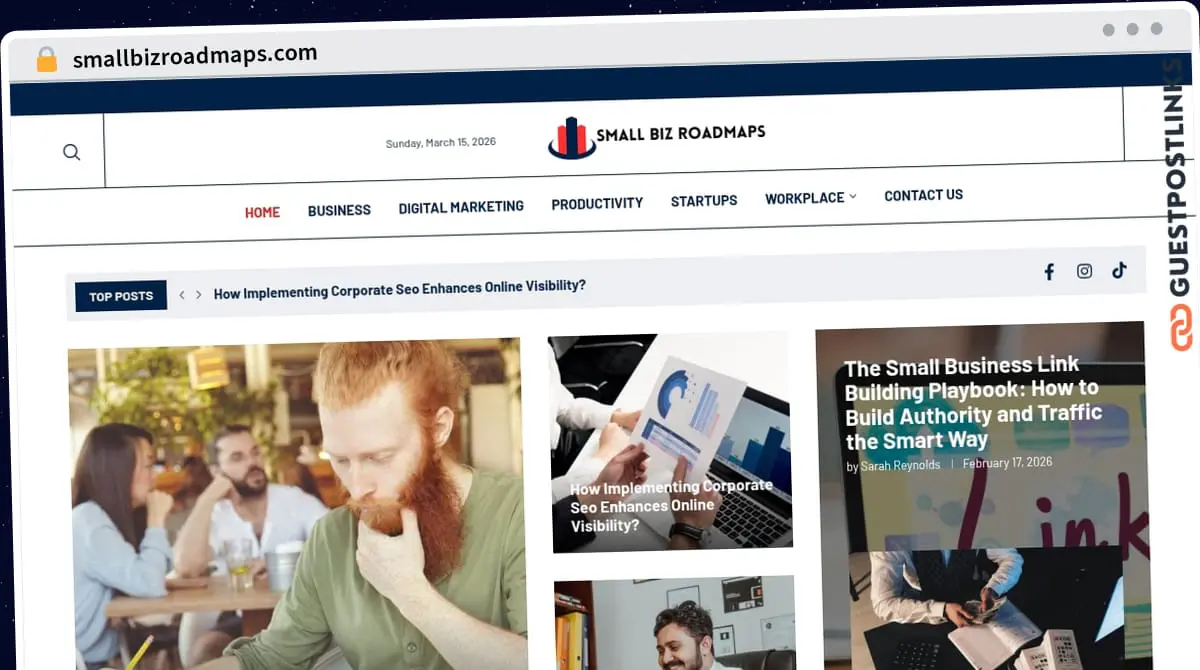 Publish Guest Post on smallbizroadmaps.com