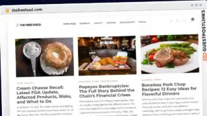 Publish Guest Post on thefreefood.com