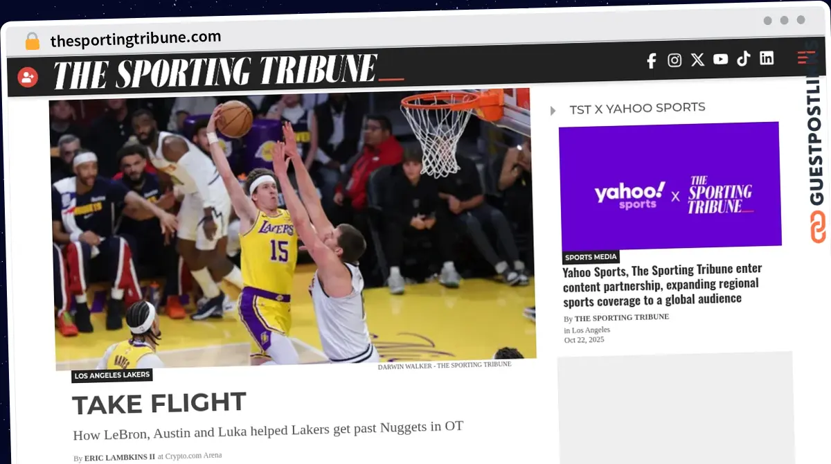 Publish Guest Post on thesportingtribune.com