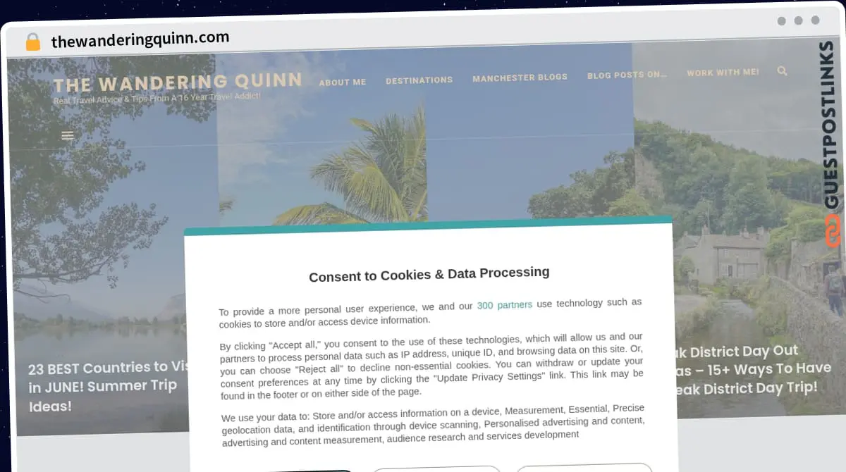 Publish Guest Post on thewanderingquinn.com