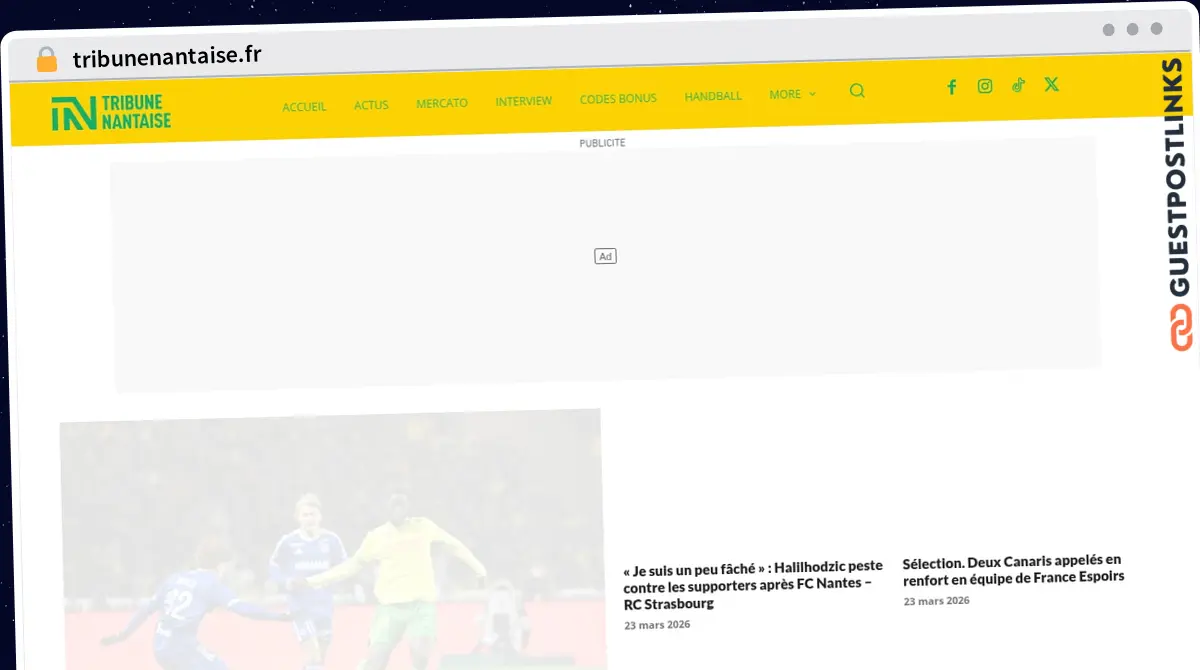 Publish Guest Post on tribunenantaise.fr