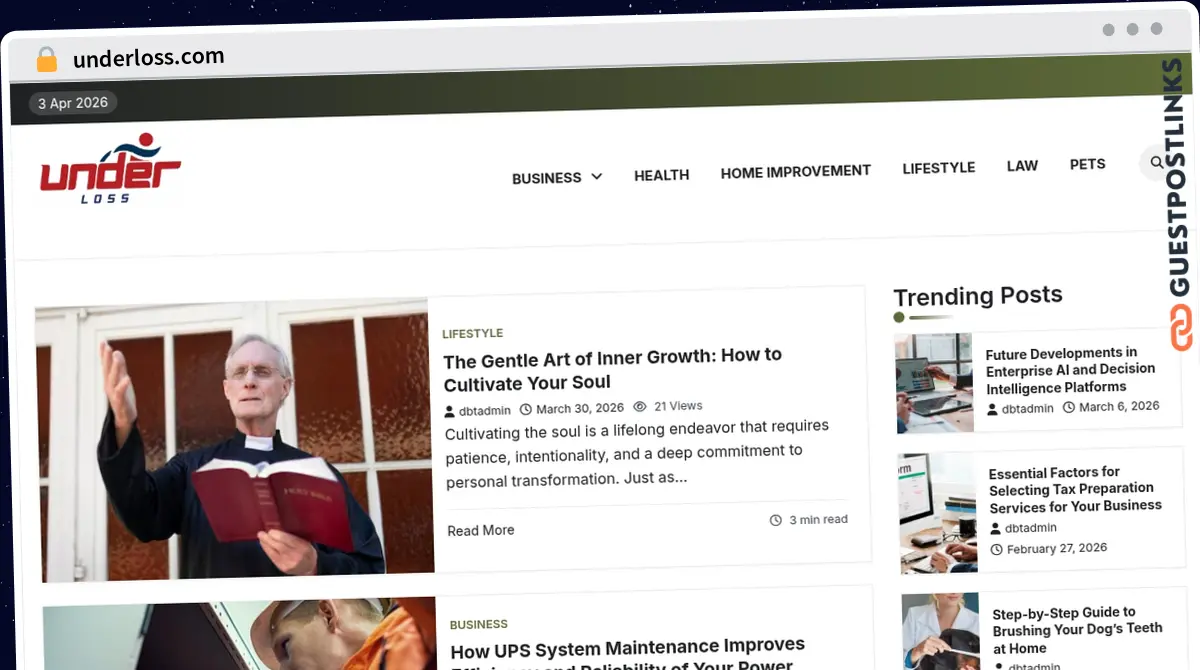 Publish Guest Post on underloss.com