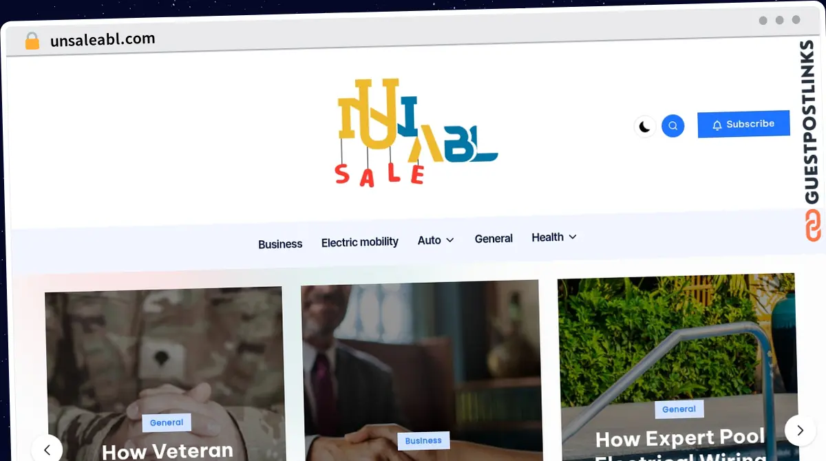 Publish Guest Post on unsaleabl.com