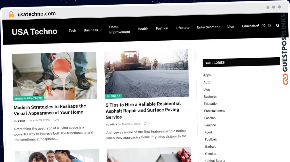 Publish Guest Post on usatechno.com