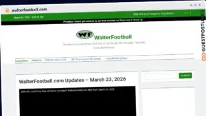 Publish Guest Post on walterfootball.com