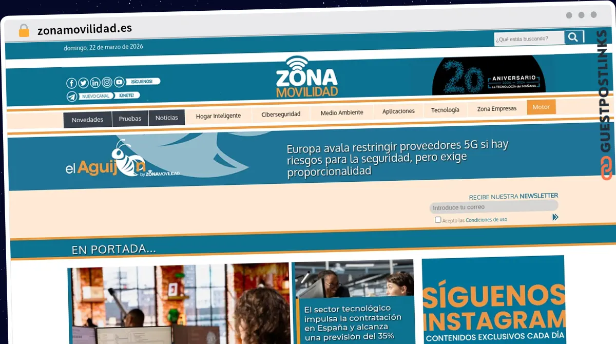 Publish Guest Post on zonamovilidad.es