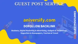 Buy Guest Post on aniversify.com