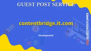 Buy Guest Post on contentbridge.it.com