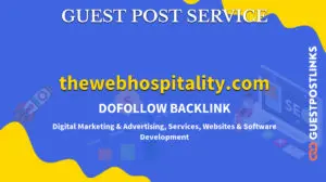 Buy Guest Post on thewebhospitality.com