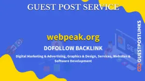 Buy Guest Post on webpeak.org