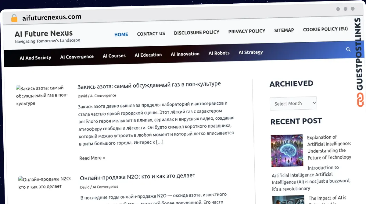 Publish Guest Post on aifuturenexus.com