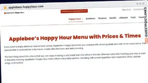 Publish Guest Post on applebees-happyhour.com