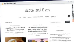 Publish Guest Post on beatsandeats.net
